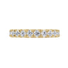 Eternity Band Wedding Ring in 14k Yellow Gold with Round Natural Diamond at Gabriel & Co.