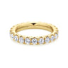 Eternity Band Wedding Ring in 14k Yellow Gold with Round Natural Diamond at Gabriel & Co.