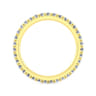Eternity Band Wedding Ring in 14k Yellow Gold with Round Natural Diamond at Gabriel & Co.