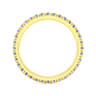 Eternity Band Wedding Ring in 14k Yellow Gold with Round Natural Diamond at Gabriel & Co.