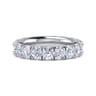 Eternity Band Wedding Ring in 14k White Gold with Round Natural Diamond at Gabriel & Co.