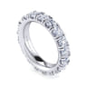 Eternity Band Wedding Ring in 14k White Gold with Round Natural Diamond at Gabriel & Co.