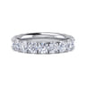 Eternity Band Wedding Ring in 14k White Gold with Round Natural Diamond at Gabriel & Co.