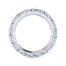 Eternity Band Wedding Ring in 14k White Gold with Round Natural Diamond at Gabriel & Co.