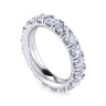 Eternity Band Wedding Ring in 14k White Gold with Round Natural Diamond at Gabriel & Co.