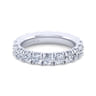 Eternity Band Wedding Ring in 14k White Gold with Round Natural Diamond at Gabriel & Co.