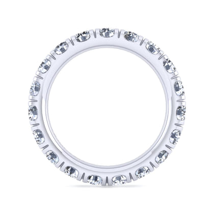 Avignon - 14k White Gold Diamond Eternity Band