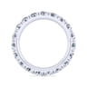 Eternity Band Wedding Ring in 14k White Gold with Round Natural Diamond at Gabriel & Co.