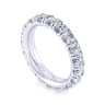 Eternity Band Wedding Ring in 14k White Gold with Round Natural Diamond at Gabriel & Co.