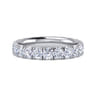 Eternity Band Wedding Ring in 14k White Gold with Round Natural Diamond at Gabriel & Co.