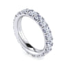 Eternity Band Wedding Ring in 14k White Gold with Round Natural Diamond at Gabriel & Co.