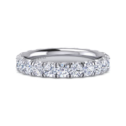 Avignon - 14k White Gold Diamond Eternity Band