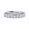 Eternity Band Wedding Ring in 14k White Gold with Round Natural Diamond at Gabriel & Co.