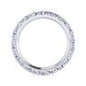 Eternity Band Wedding Ring in 14k White Gold with Round Natural Diamond at Gabriel & Co.