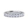 Eternity Band Wedding Ring in 14k White Gold with Round Natural Diamond at Gabriel & Co.