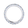 Eternity Band Wedding Ring in 14k White Gold with Round Natural Diamond at Gabriel & Co.