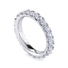 Eternity Band Wedding Ring in 14k White Gold with Round Natural Diamond at Gabriel & Co.