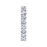 Eternity Band Wedding Ring in 14k White Gold with Round Natural Diamond at Gabriel & Co.