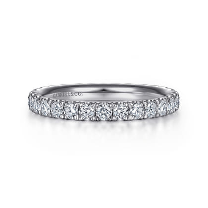 Avignon - Platinum French Pave Set Diamond Eternity Band