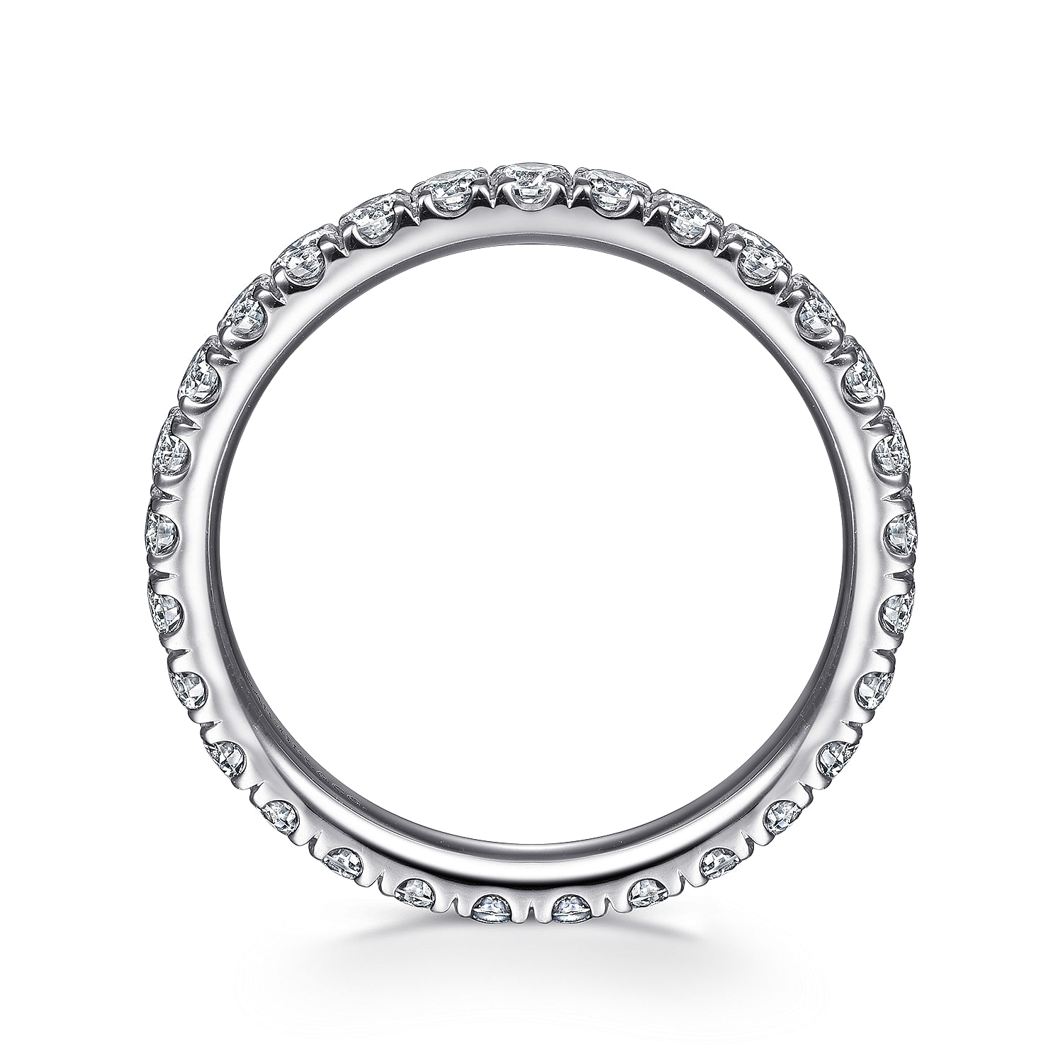 Avignon - Platinum French Pave Set Diamond Eternity Band