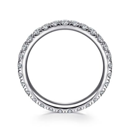 Avignon - Platinum French Pave Set Diamond Eternity Band