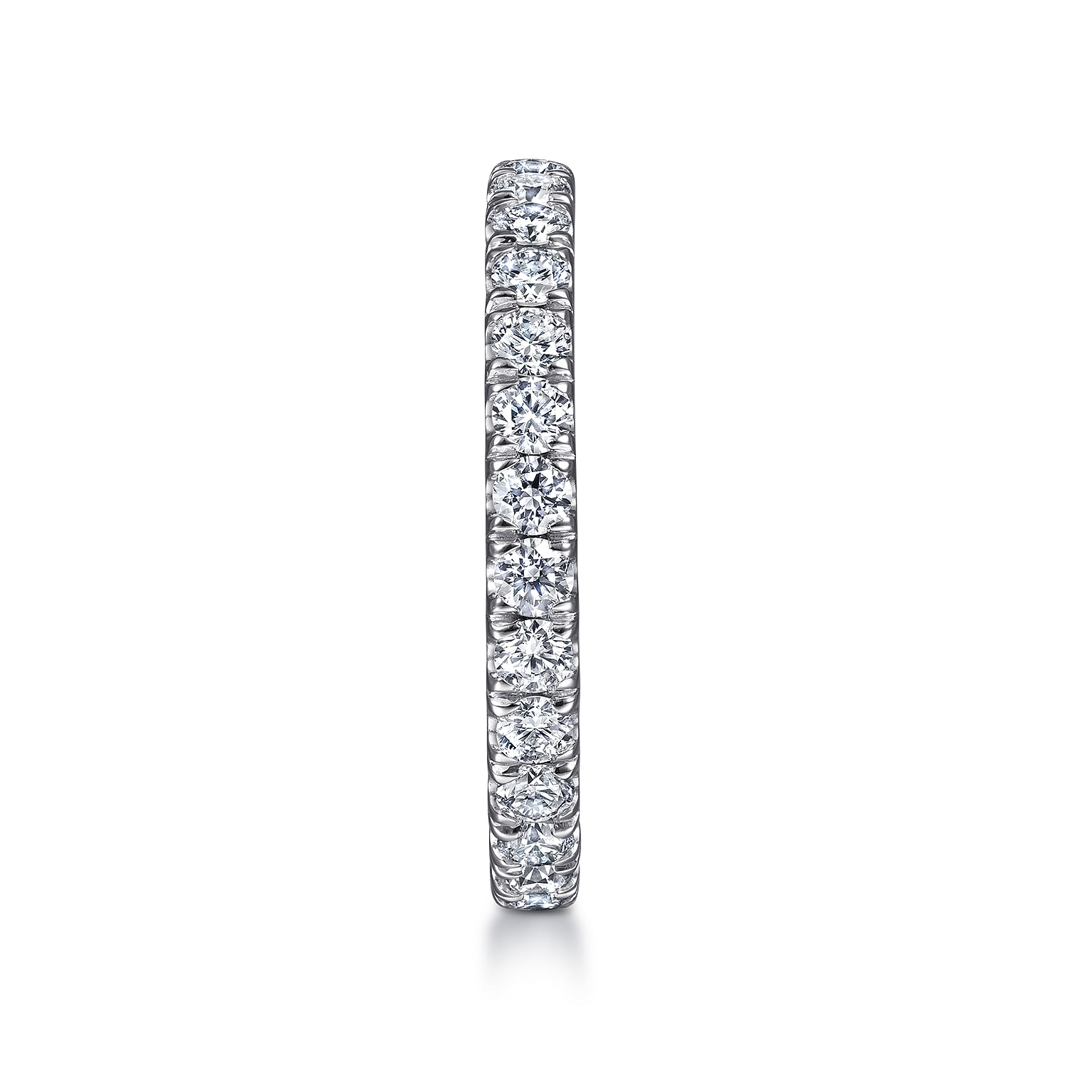 Avignon - Platinum French Pave Set Diamond Eternity Band