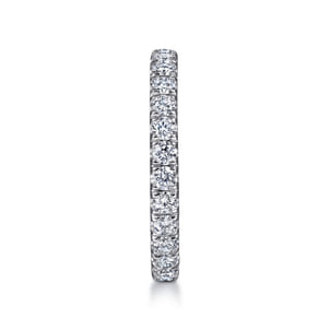 Avignon - Platinum French Pave Set Diamond Eternity Band