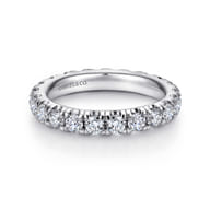 Avignon - Platinum French Pave Set Diamond Eternity Band