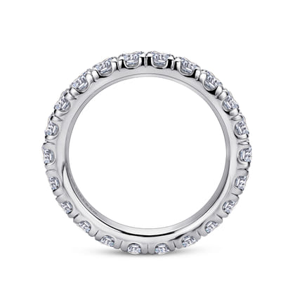 Avignon - Platinum French Pave Set Diamond Eternity Band