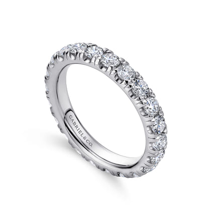 Avignon - Platinum French Pave Set Diamond Eternity Band