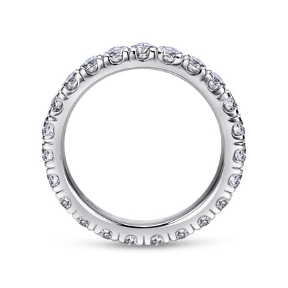 Avignon - Platinum French Pave Set Diamond Eternity Band