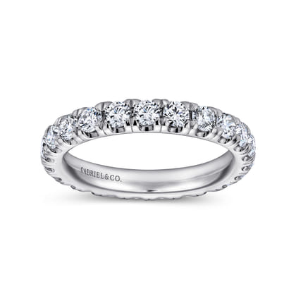 Avignon - Platinum French Pave Set Diamond Eternity Band