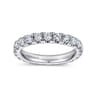 Eternity Band Wedding Ring in Platinum with Round Natural Diamond at Gabriel & Co.