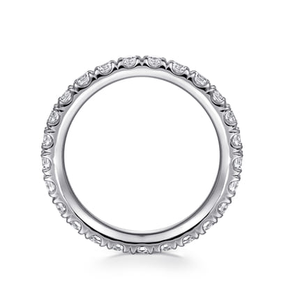 Avignon - Platinum French Pave Set Diamond Eternity Band