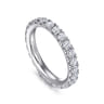 Eternity Band Wedding Ring in Platinum with Round Natural Diamond at Gabriel & Co.