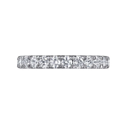 Avignon - Platinum French Pave Set Diamond Eternity Band