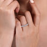 Eternity Band Wedding Ring in Platinum with Round Natural Diamond at Gabriel & Co.