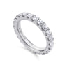 Eternity Band Wedding Ring in Platinum with Round Natural Diamond at Gabriel & Co.
