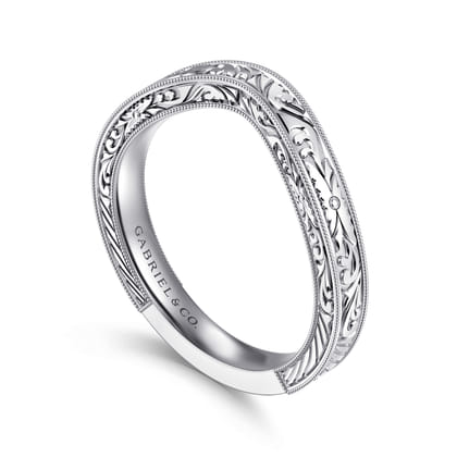 Azalea - 14K White Gold Anniversary Band