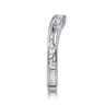 Curved Wedding Ring in 14k White Gold with   at Gabriel & Co.