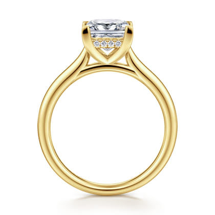 Azucena - 14K Yellow Gold Princess Cut Solitaire Diamond Engagement Ring