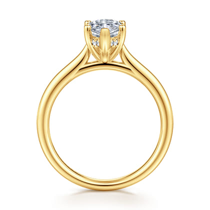 Azucena - 18K Yellow Gold Marquise Shape Solitaire Diamond Engagement Ring
