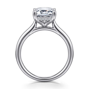 Azucena - Platinum Emerald Cut Solitaire Diamond Engagement Ring