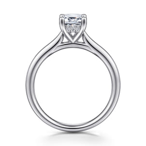 Azucena - Platinum Emerald Cut Solitaire Diamond Engagement Ring