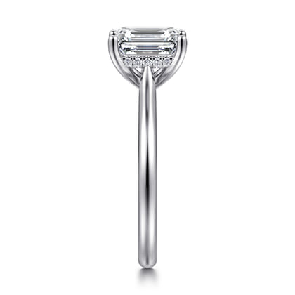 Azucena - Platinum Emerald Cut Solitaire Diamond Engagement Ring