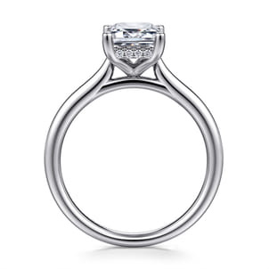 Azucena - Platinum Emerald Cut Solitaire Diamond Engagement Ring