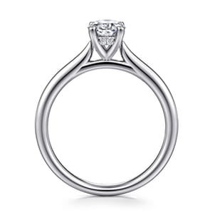 Azucena - Platinum Oval Solitaire Diamond Engagement Ring