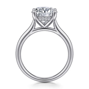 Azucena - Platinum Round Solitaire Diamond Engagement Ring