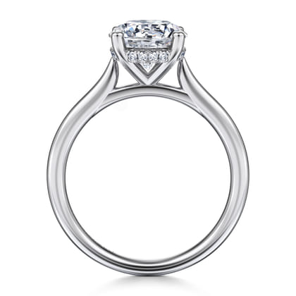 Azucena - Platinum Round Solitaire Diamond Engagement Ring