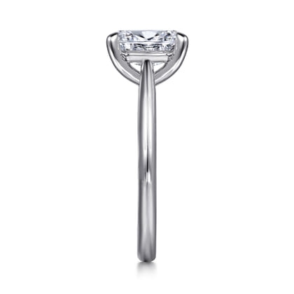 Bambi - 14K White Gold Oval Diamond Engagement Ring